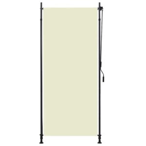 vidaXL Vonkajšia zatemňovacia roleta krémová 100x270 cm-1