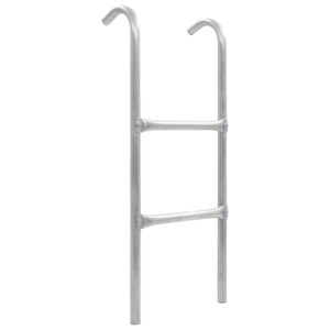 vidaXL Dvojstupňový rebrík k trampolíne, oceľ, strieborný 72 cm (vhodné pre výšku 65 cm)-1