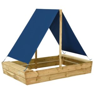 vidaXL Pieskovisko so strechou 160x100x133 cm impregnované borovicové drevo-1