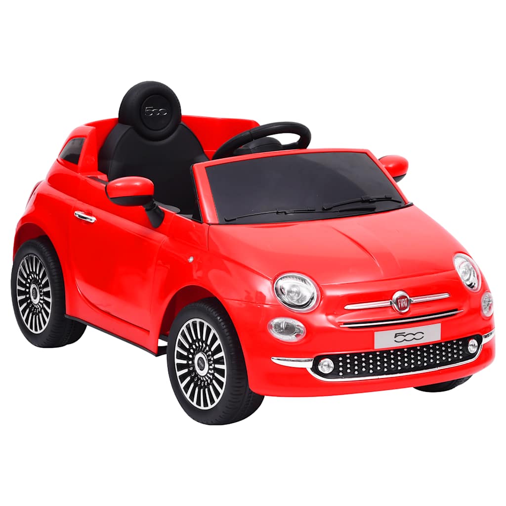 vidaXL Detské elektrické autíčko Fiat 500, červené-1