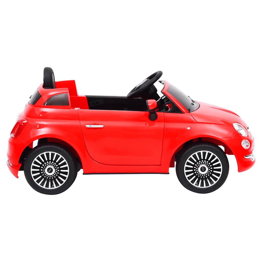 vidaXL Detské elektrické autíčko Fiat 500, červené-3