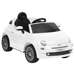 vidaXL Detské elektrické autíčko Fiat 500, biele-1
