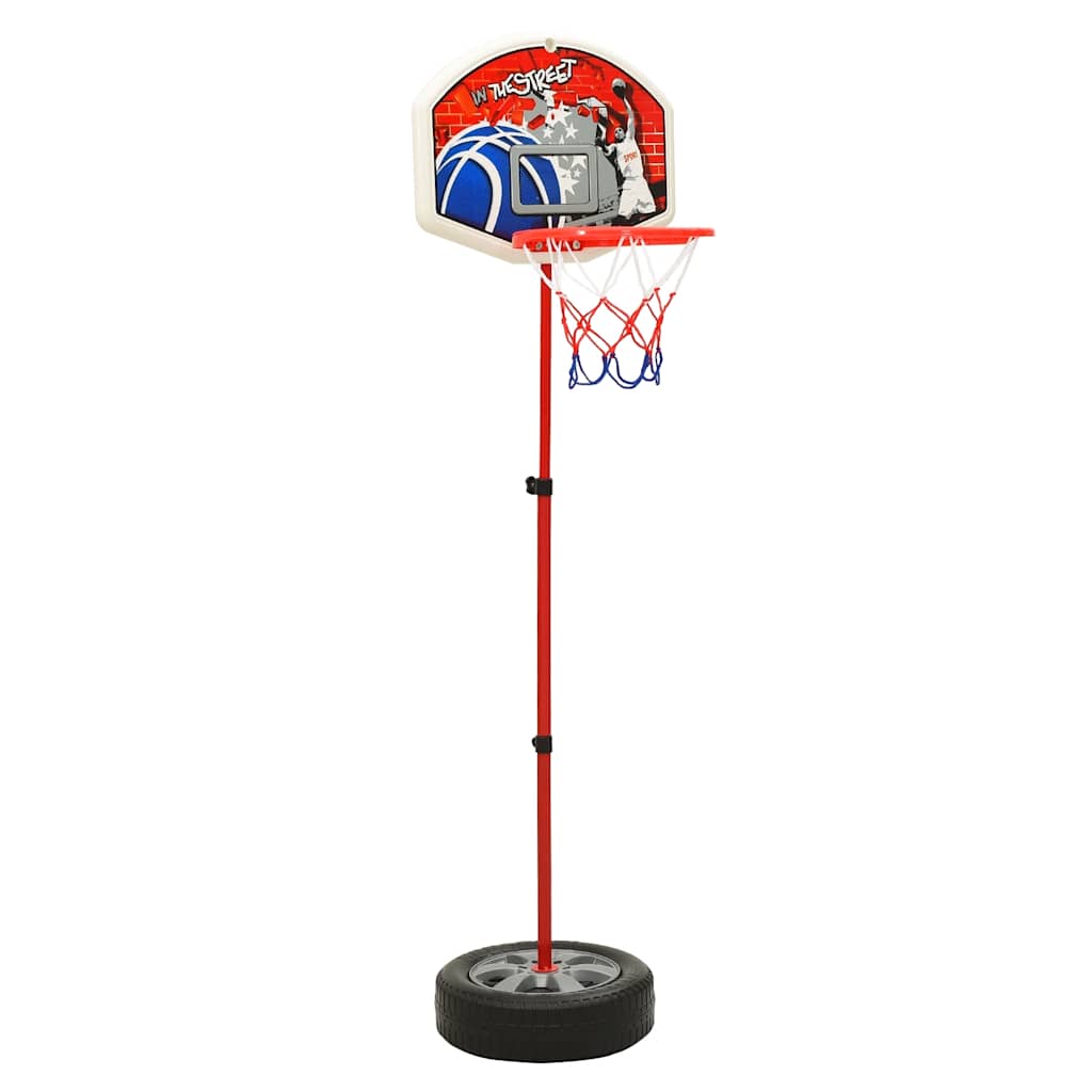 vidaXL Detská nastaviteľná basketbalová súprava 120 cm-1