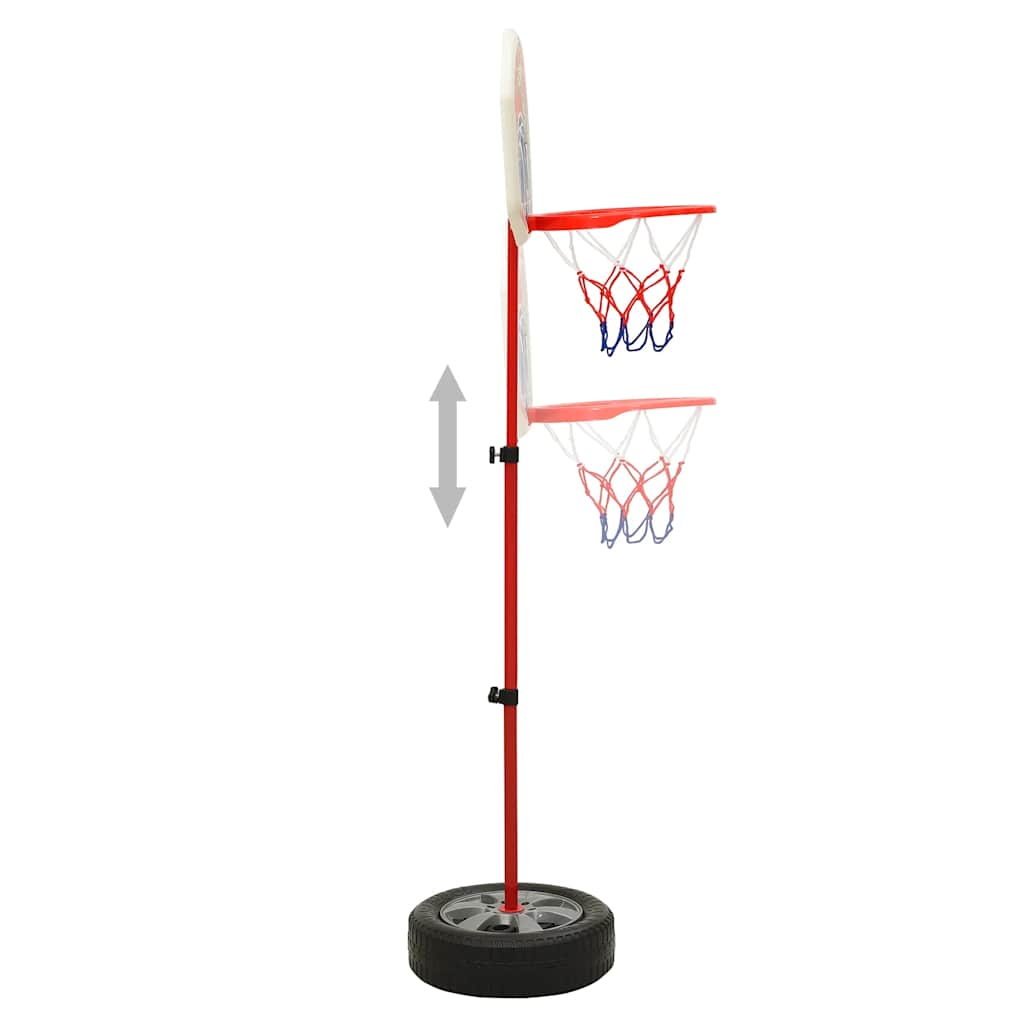 vidaXL Detská nastaviteľná basketbalová súprava 120 cm-3