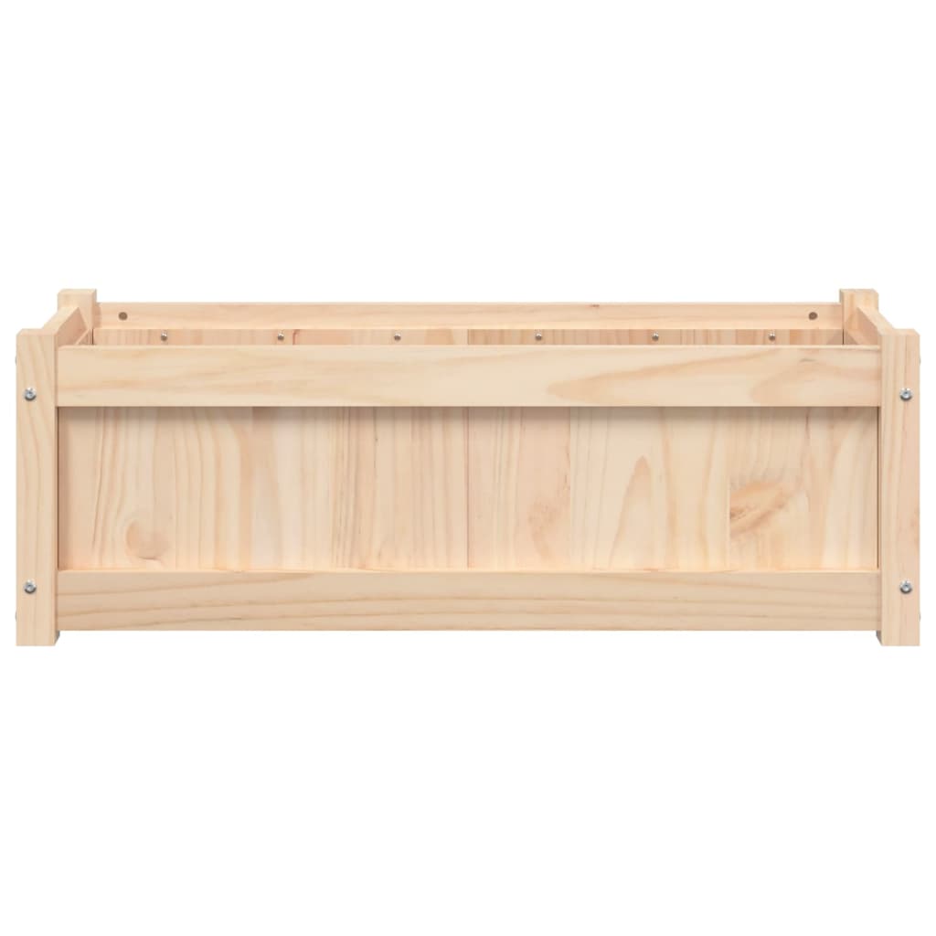 vidaXL Záhradný kvetináč 90x31x31 cm masívna borovica-5