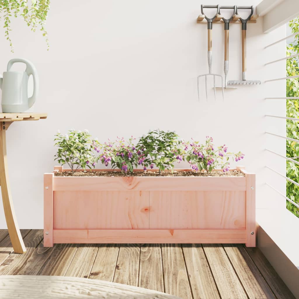 vidaXL Záhradný kvetináč 90x31x31 cm masívny douglas-3