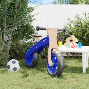 vidaXL Balančný bicykel pre deti s nafukovacími pneumatikami modrý-1
