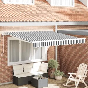 vidaXL Automaticky zaťahovacia markíza antracit a biela 300x250 cm-1