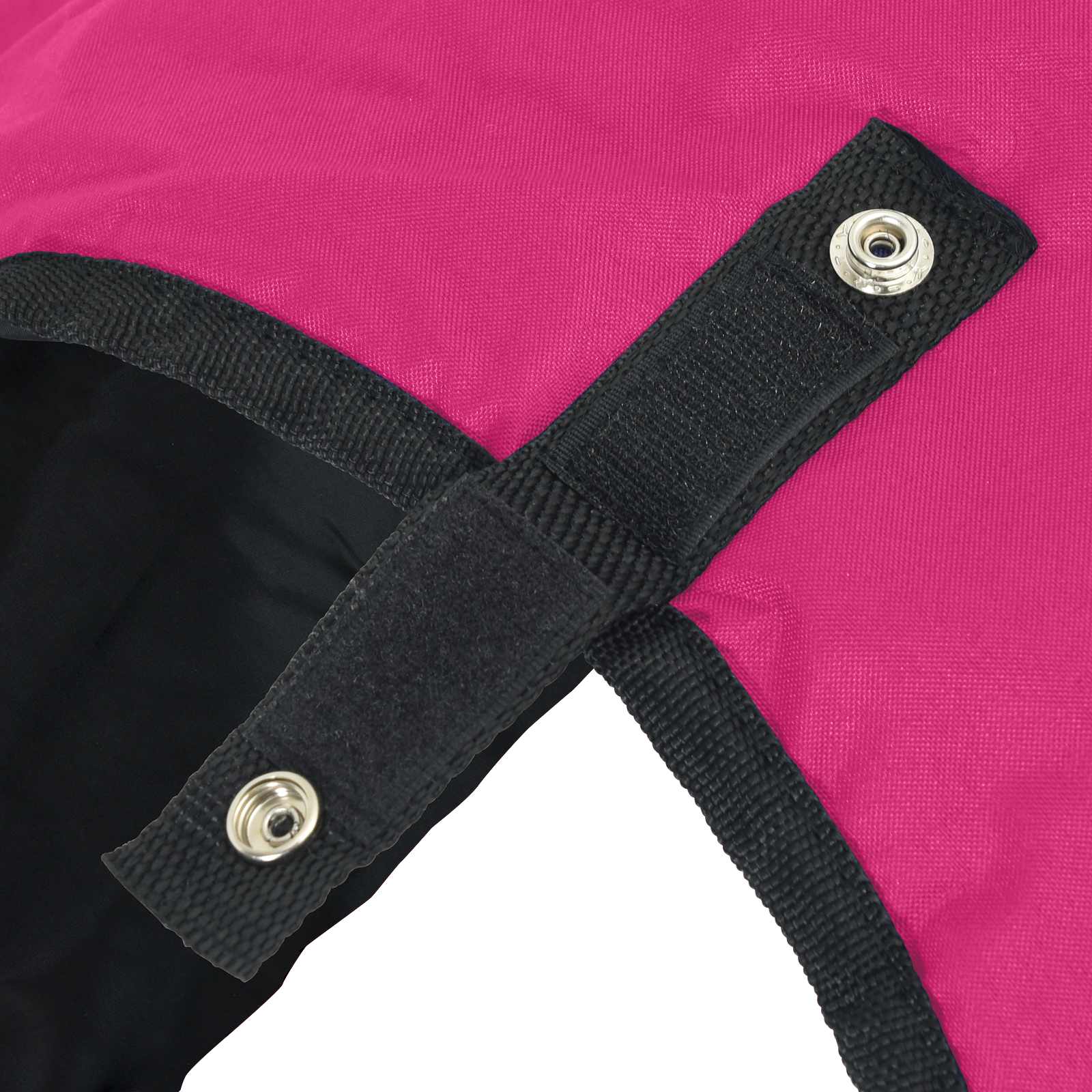 vidaXL Plášť pre kone Ružová a čierna 75 cm Polyester-7