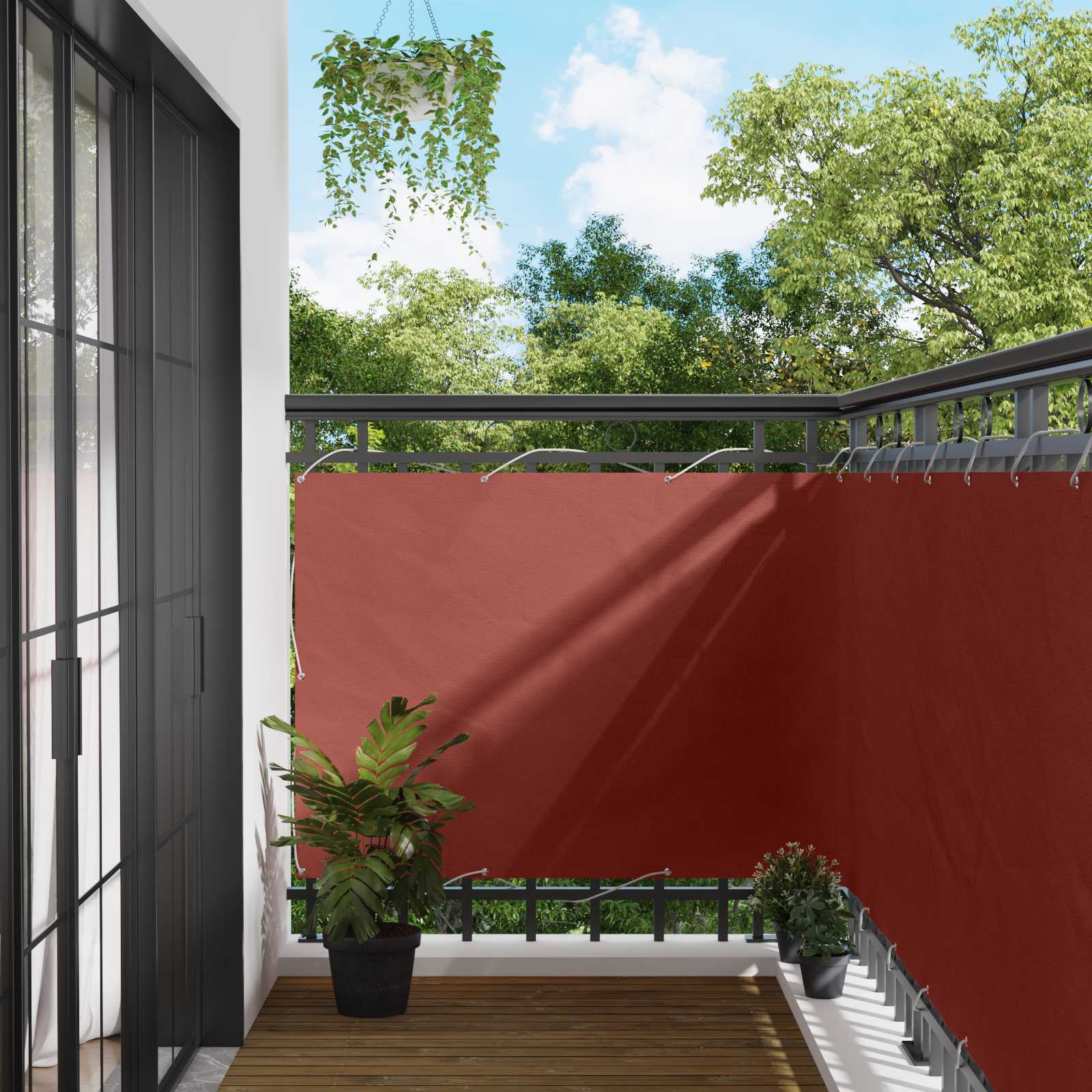 vidaXL Balkónová obrazovka 110 x 300 cm Oxfordská látka Obdĺžnikový-1
