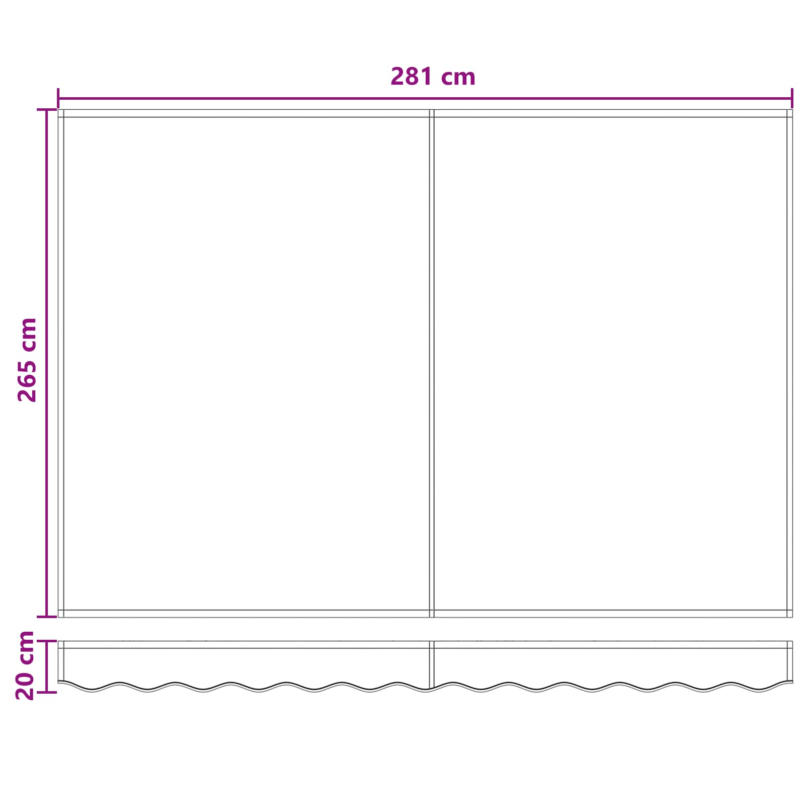 vidaXL Sklopná markíza Piesková 300 x 250 cm Tkanina a hliník-11